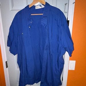 King size 5xl short sleeve button up shirt